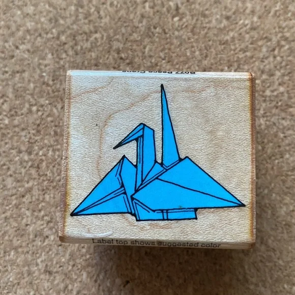 1990’s Graphic Designed Japanese Cranes Rubber Stamps - Picture 6 of 9
